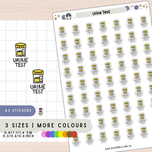 Urine Test Planner Stickers