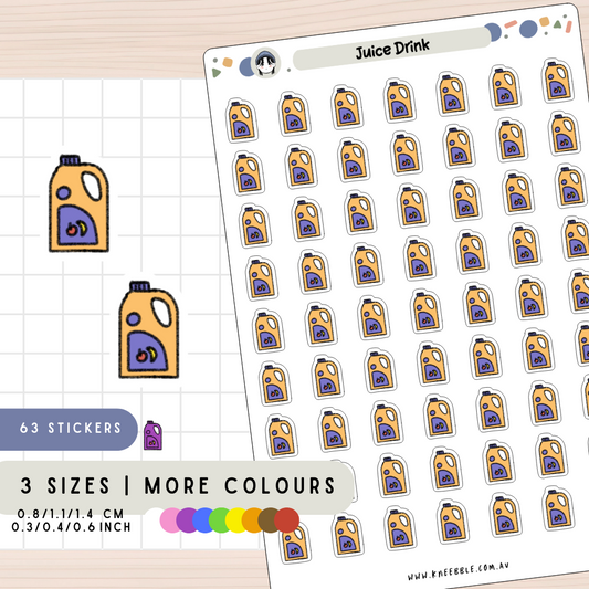 Fruit Juice Drink Planner Stickers