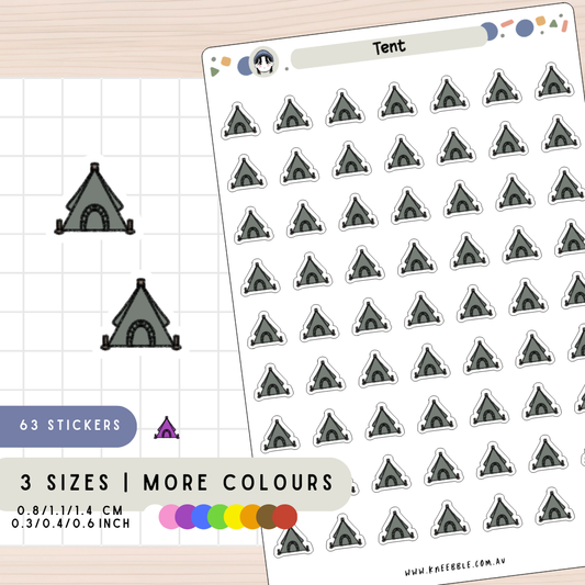 Tent Planner Stickers
