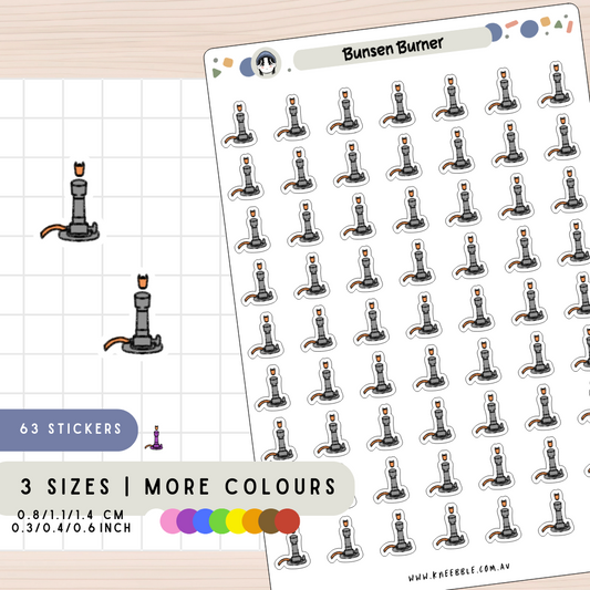 Bunsen Burner Planner Stickers