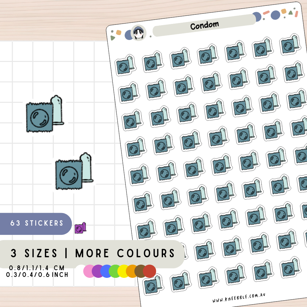 Condom Contraception Planner Stickers
