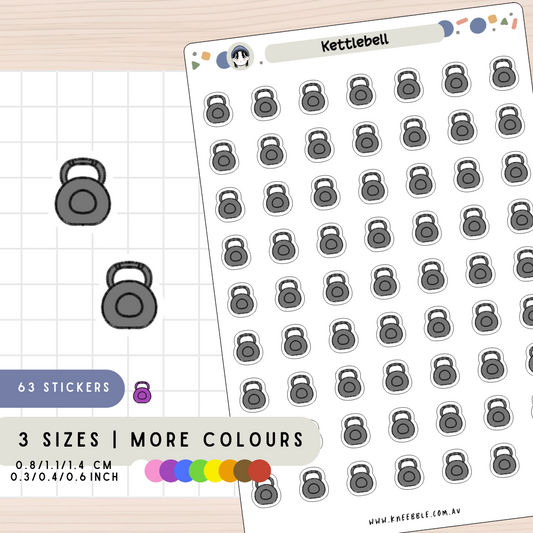 Kettlebell Planner Stickers