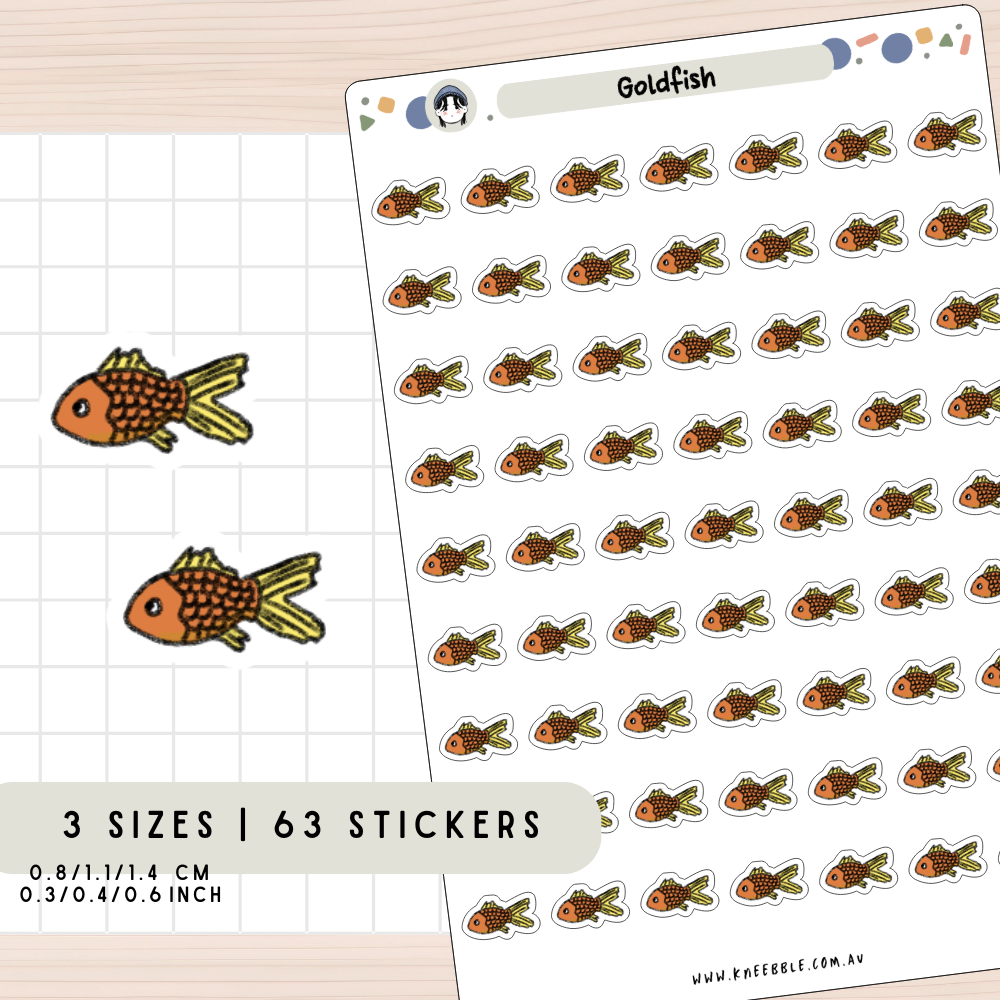 Goldfish Planner Stickers