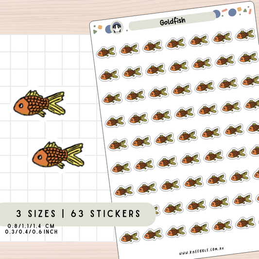 Goldfish Planner Stickers