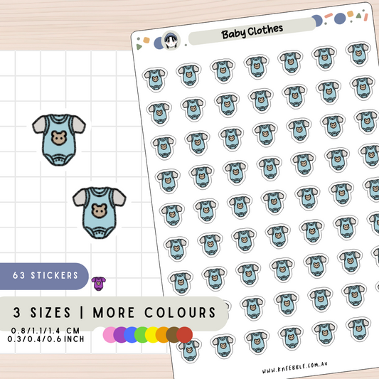 Baby Clothes Planner Stickers