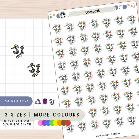 Compost Scraps Planner Stickers