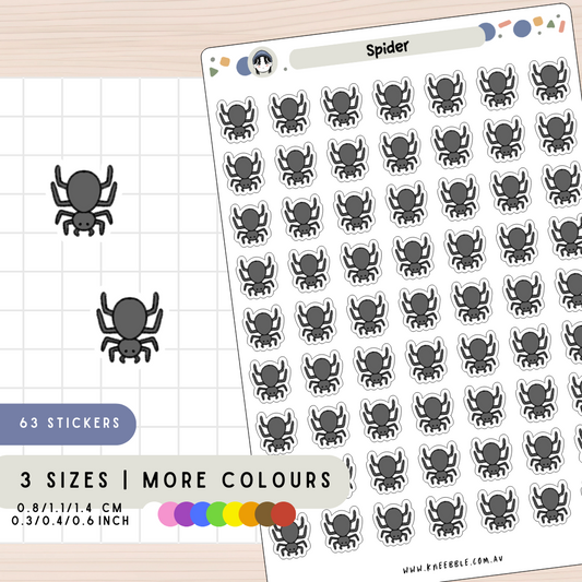 Spider Animal Insect Planner Stickers