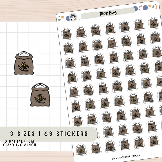 Rice Bag Planner Stickers