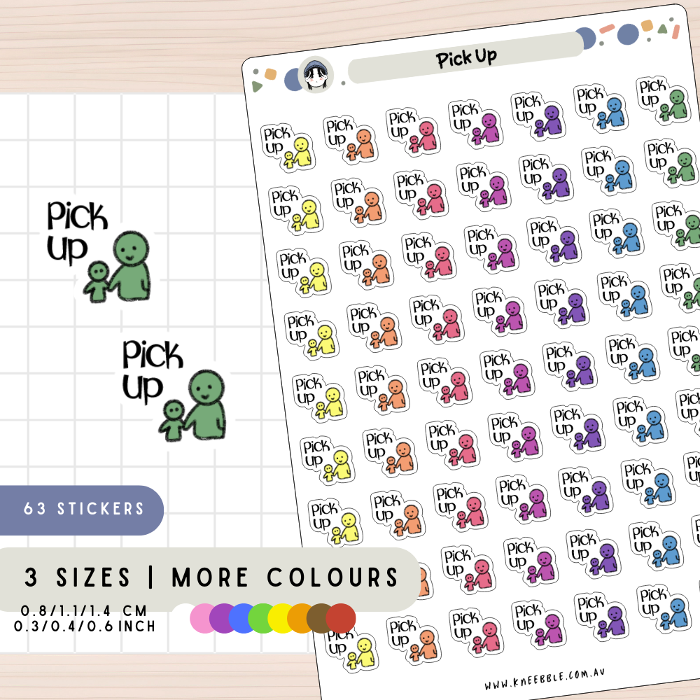 Pick Up Kids Planner Stickers