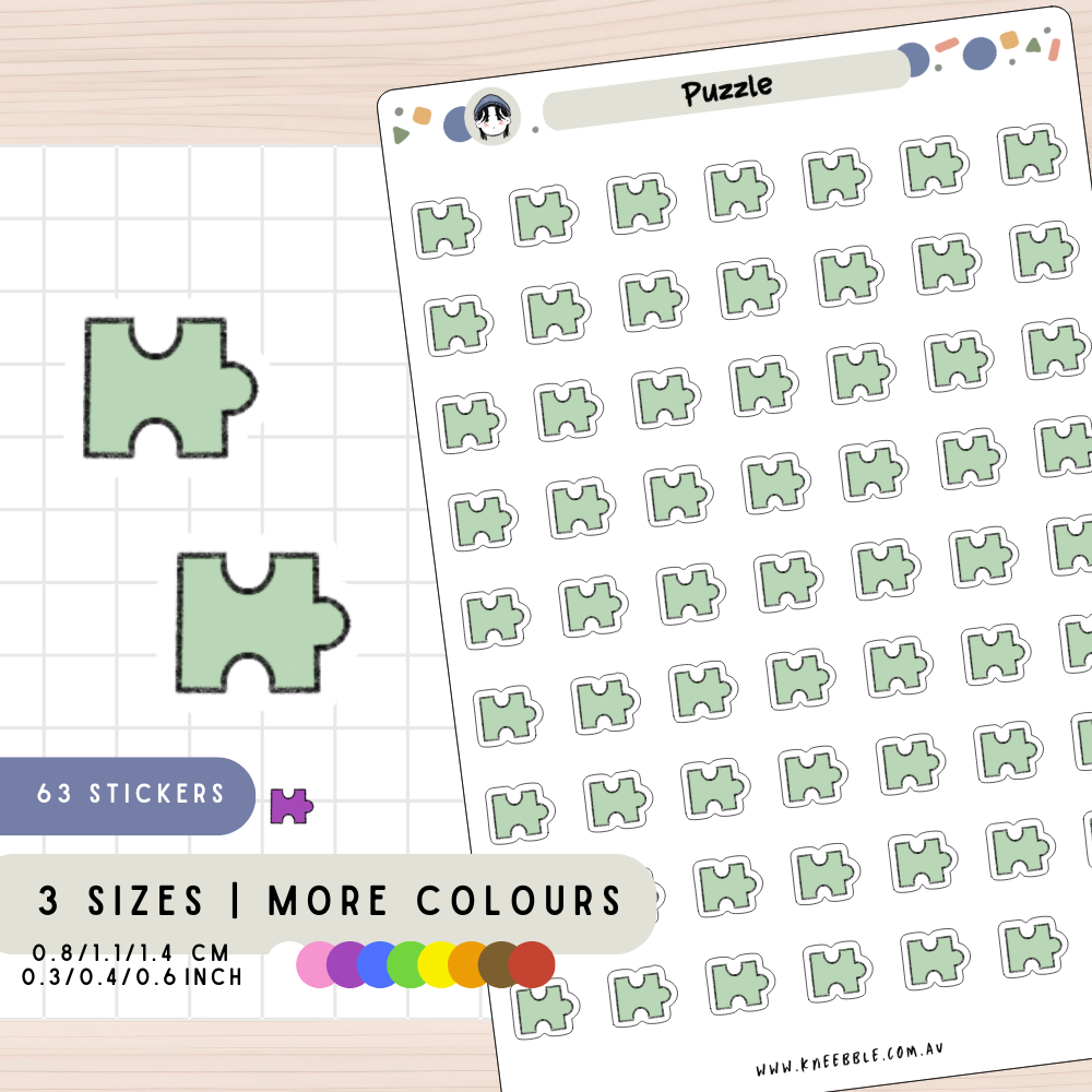 Jigsaw Puzzle Planner Stickers