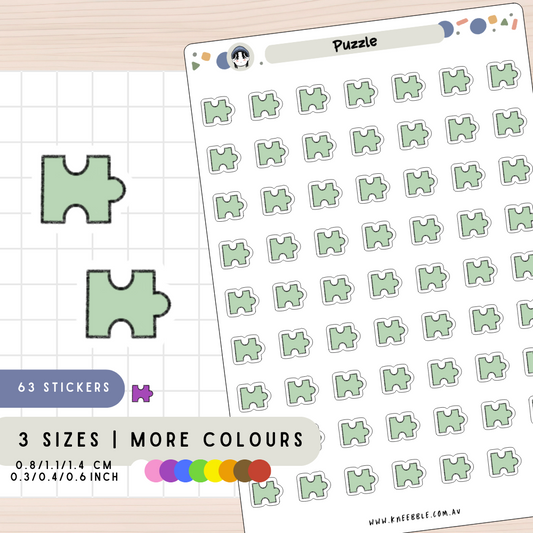 Jigsaw Puzzle Planner Stickers