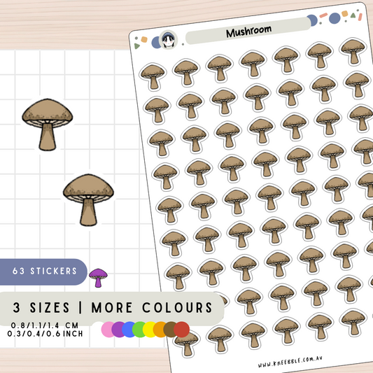 Mushroom Fungi Planner Stickers