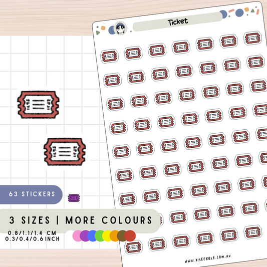 Ticket Planner Stickers