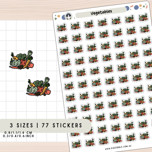 Vegetables Planner Stickers