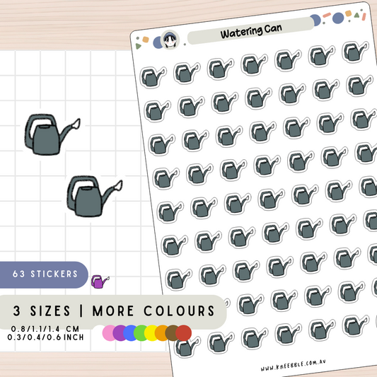 Watering Can Planner Stickers