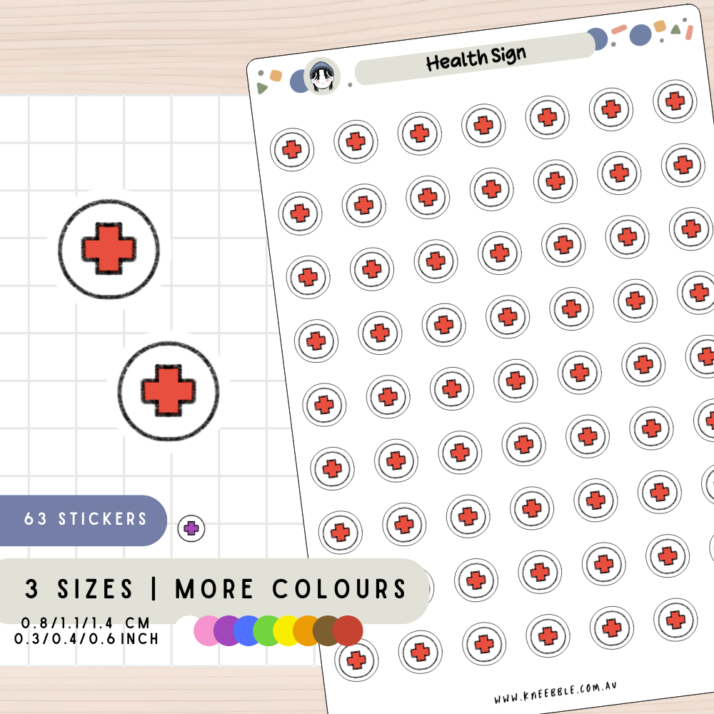Health Sign Planner Stickers