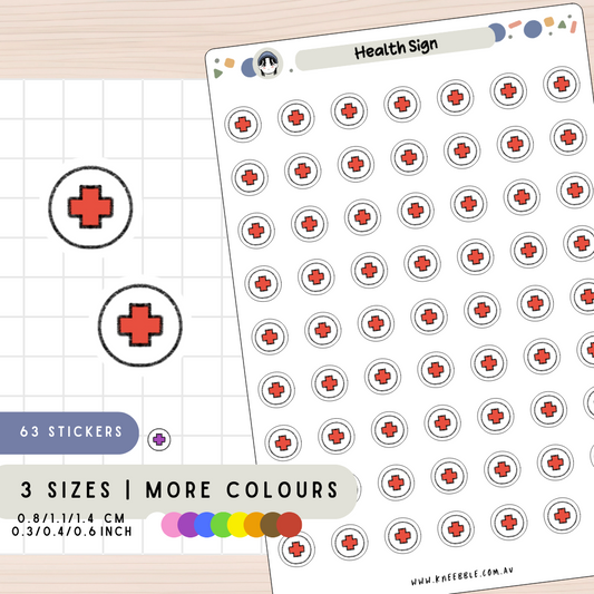 Health Sign Planner Stickers