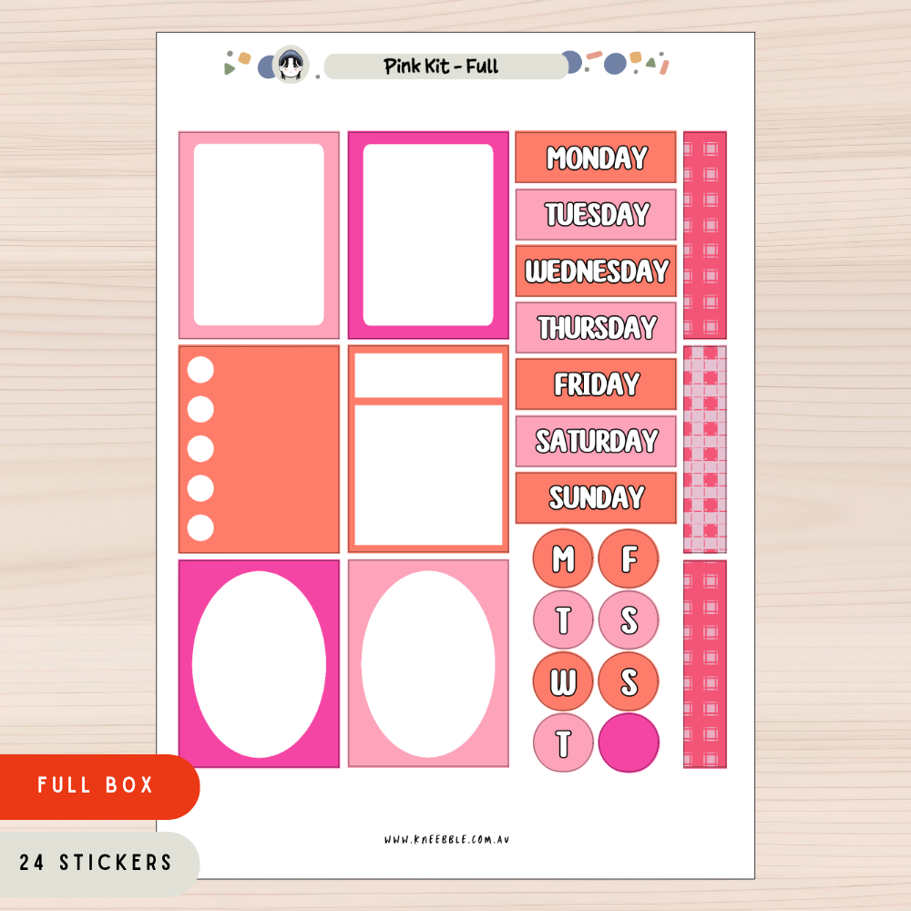 Colour Planner Kit - Week And Month Planner Stickers