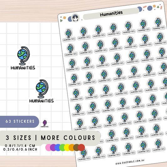 Humanities Planner Stickers