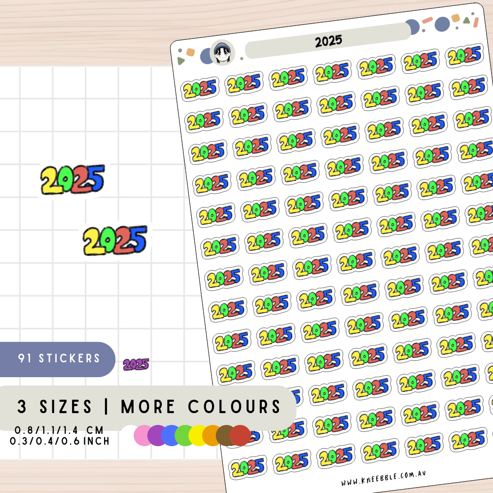 2025 Text Bubble Planner Stickers