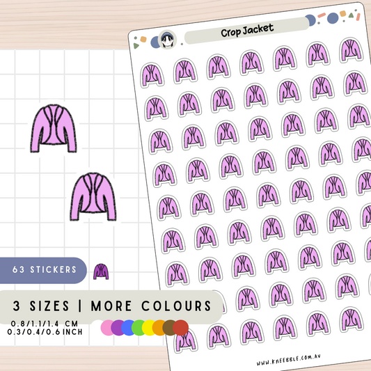 Crop Jacket Planner Stickers