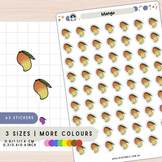 Mango Fruit Planner Stickers