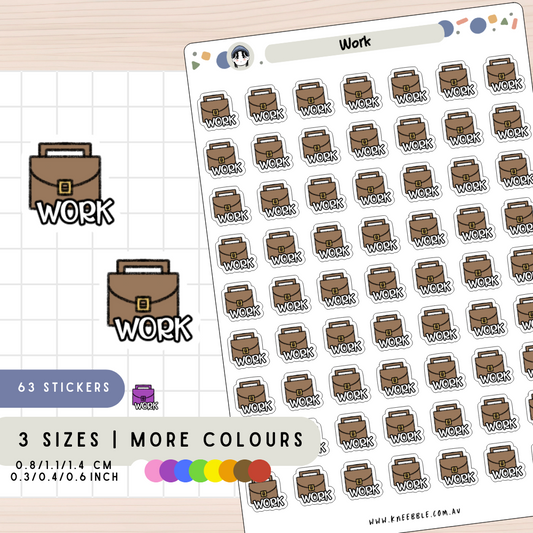 Work Day Office Planner Stickers