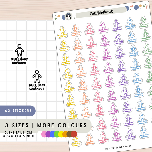 Full Workout Planner Stickers