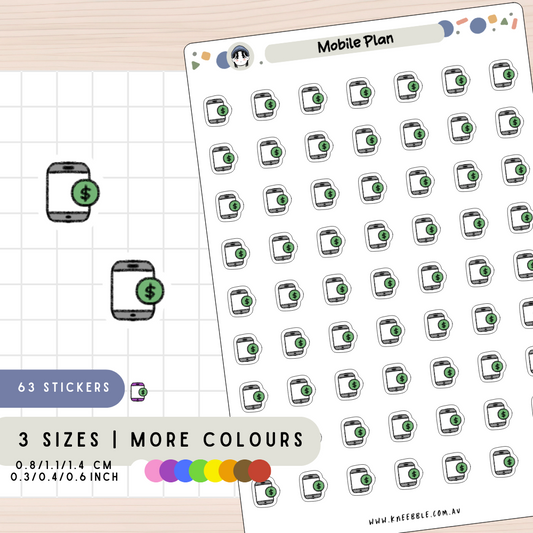 Mobile Plan Planner Stickers