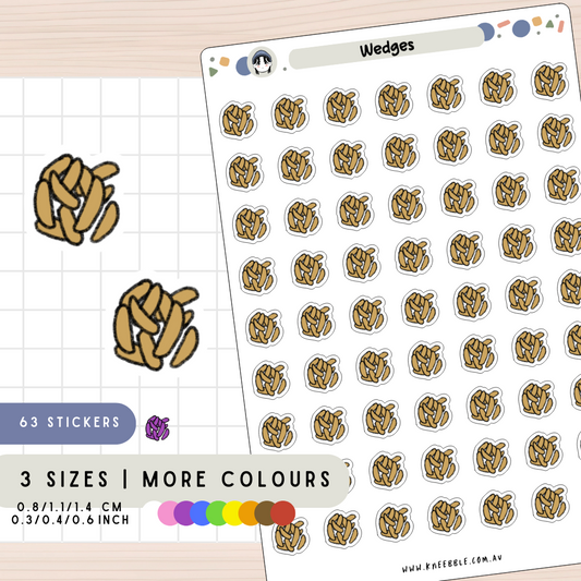 Wedges Chips Planner Stickers