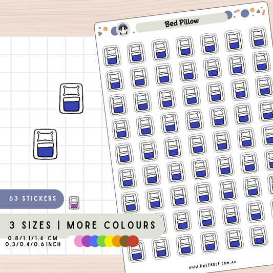 Bed Pillow Planner Stickers