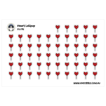 a grid of red heart-shaped stickers arranged in rows and columns.