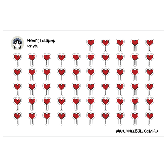 a grid of red heart-shaped stickers arranged in rows and columns.