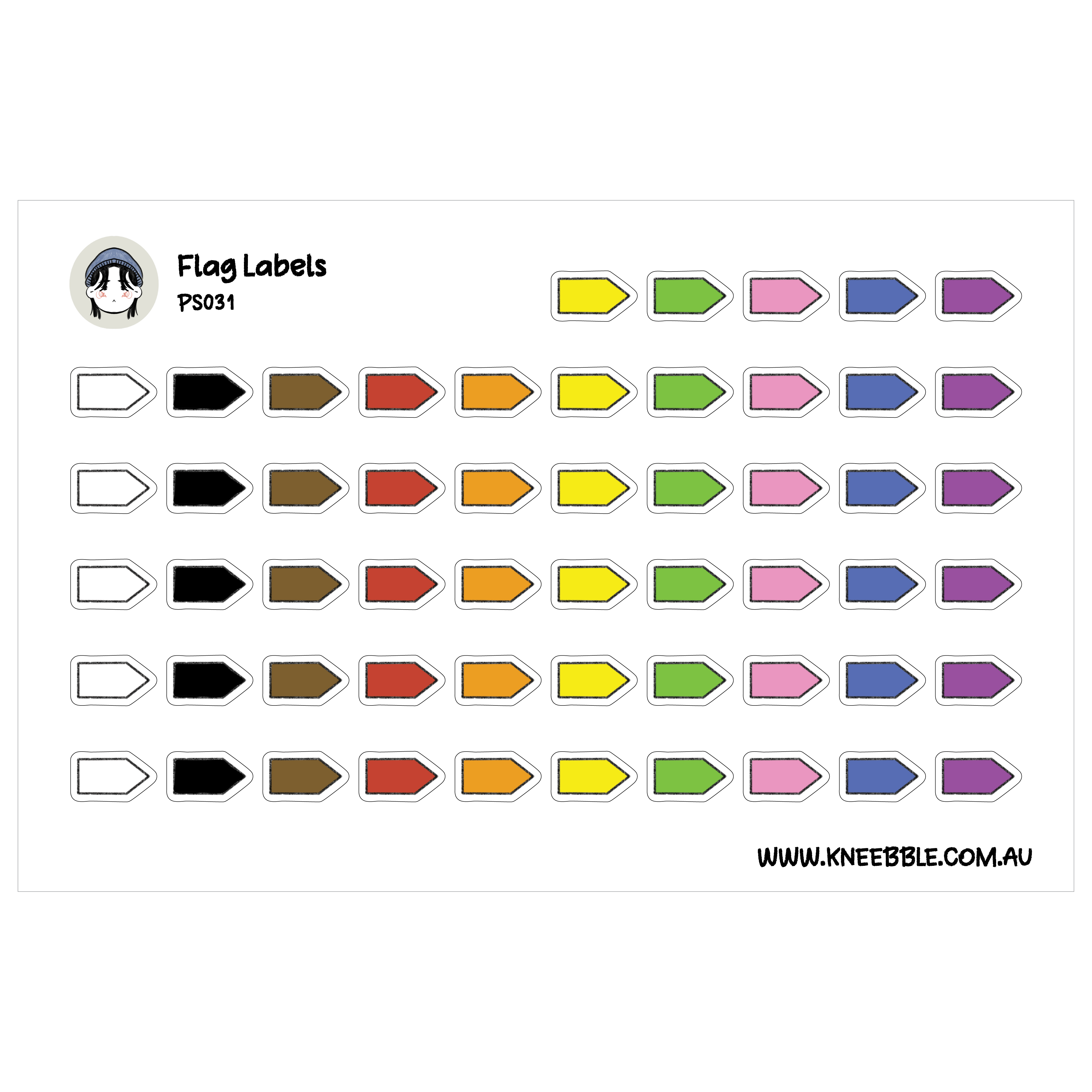 Flag Label Stickers – Colorful Planner Flags for Schedule Organization ...
