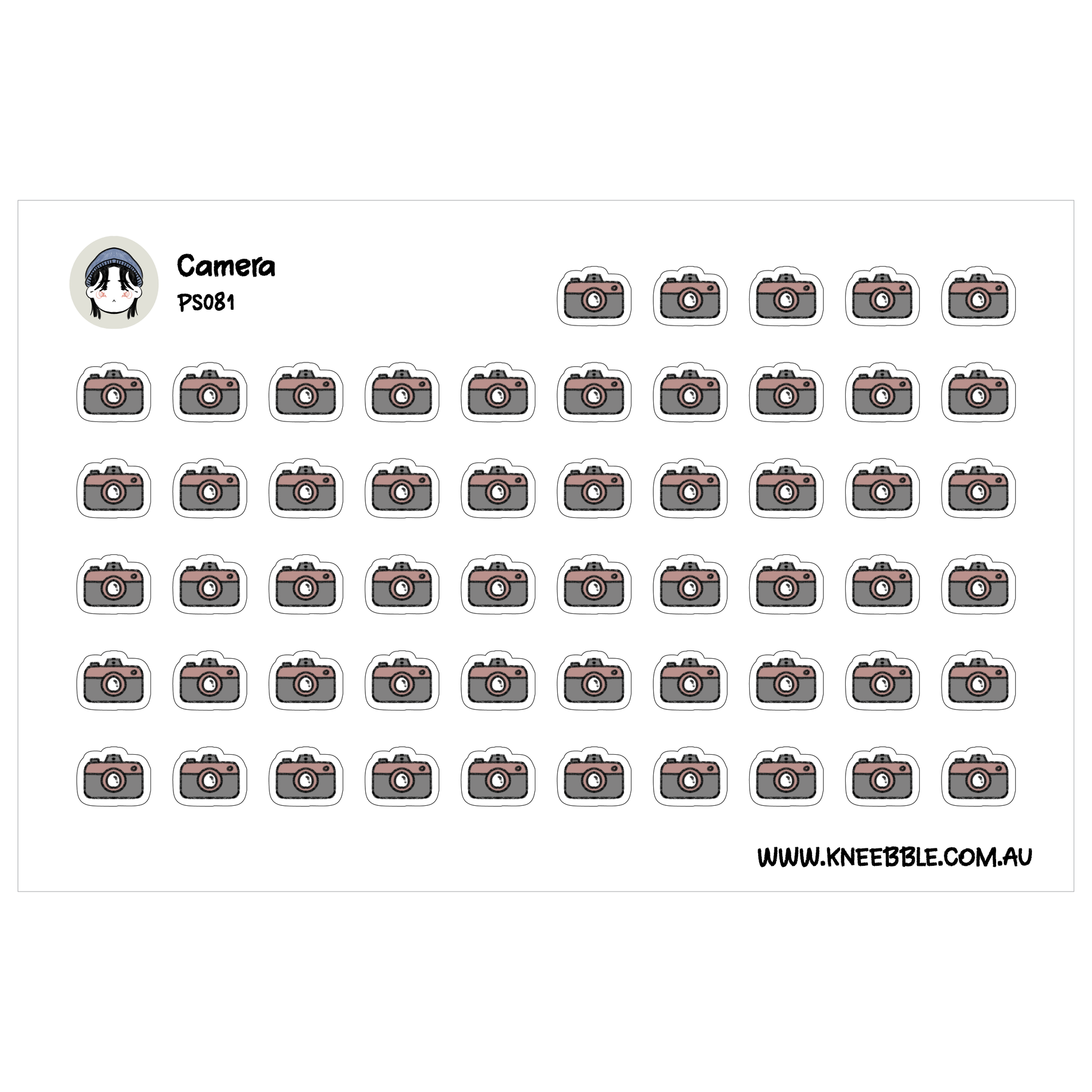 a grid of small, identical camera icons arranged in a repeating pattern.