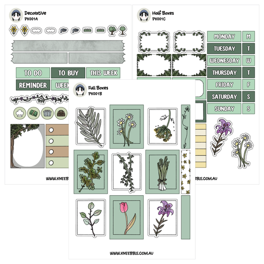 various decorative elements, such as stickers, icons, and frames, arranged in a grid-like pattern. The image is a collection of different designs and illustrations, including floral motifs, leaves, and other nature-inspired elements. The image does not contain any text, and the descriptions provided are limited to the visual content and do not include any additional information.