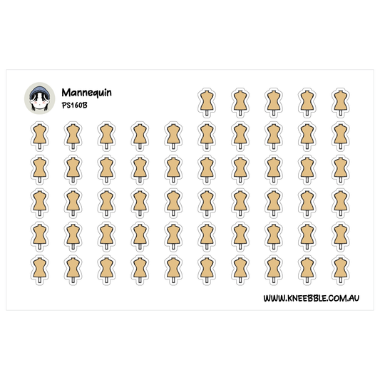 a grid of small, identical stickers arranged in rows and columns.