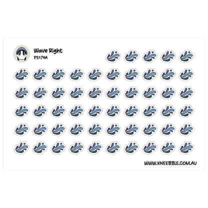 a grid of identical blue and white wave-like shapes, arranged in a repeating pattern.