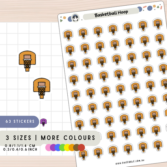Basketball Hoop Planner Stickers