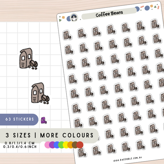 Coffee Beans Planner Stickers