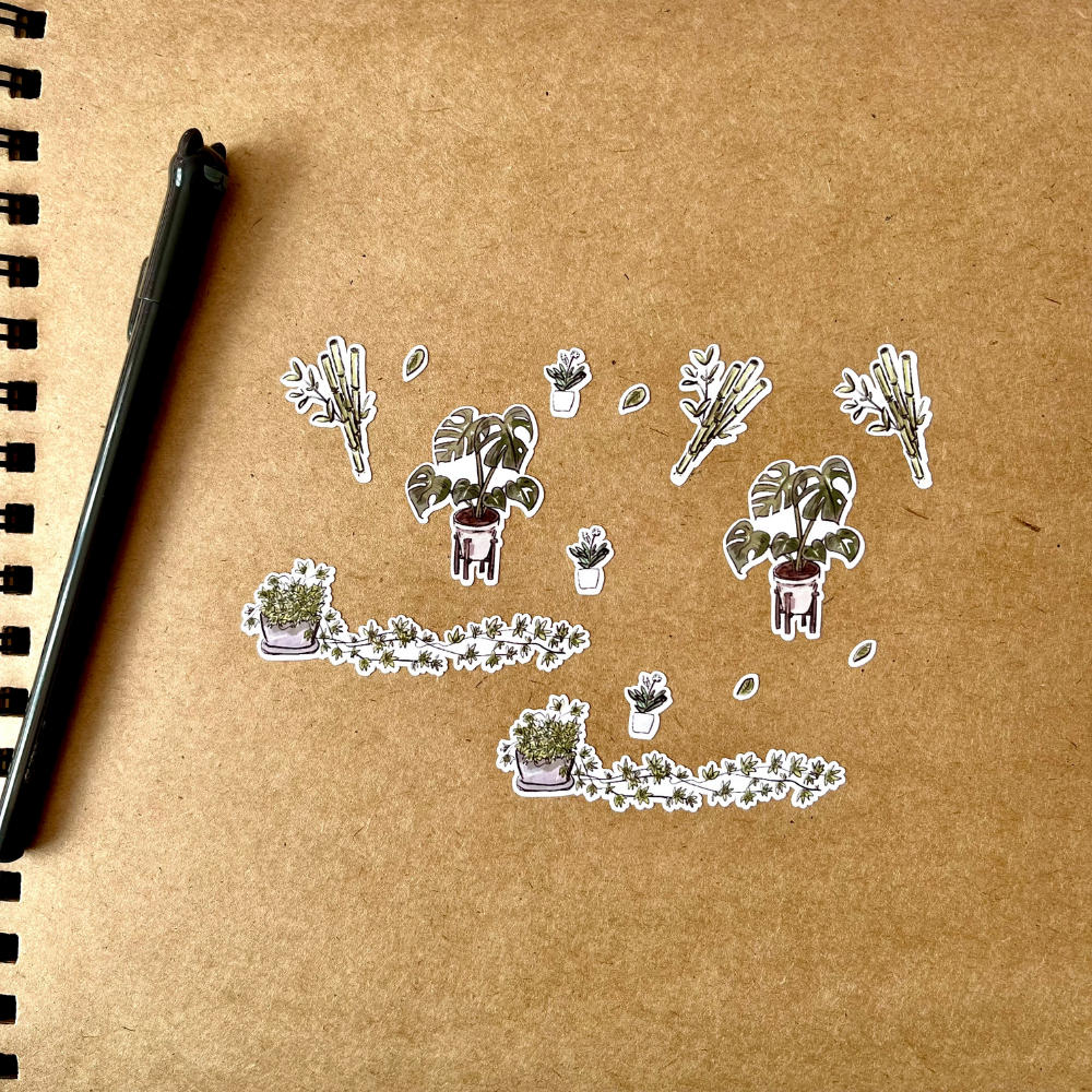 Nature And Plants Planner Sticker Sheet