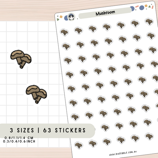 Mushroom Planner Stickers