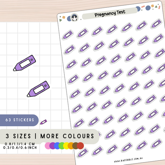 Pregnancy Test Planner Stickers