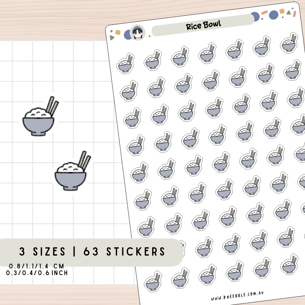 Rice Bowl Planner Stickers