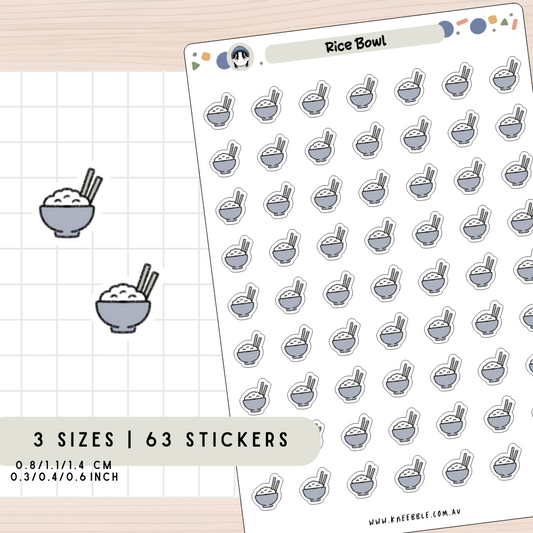 Rice Bowl Planner Stickers