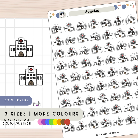 Hospital Healthcare Planner Stickers