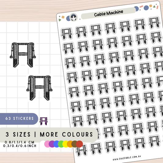 Cable Machine Planner Stickers