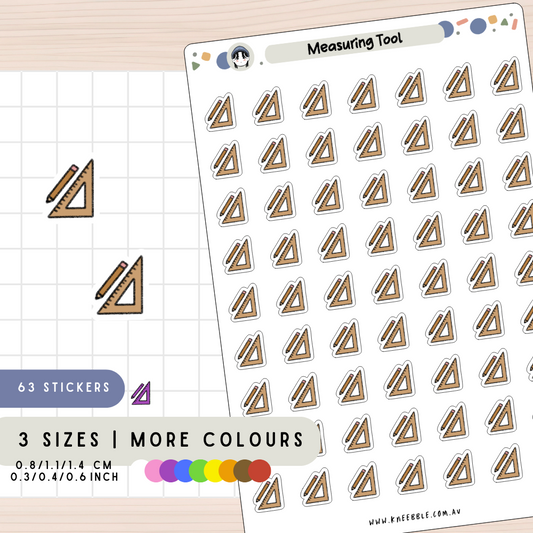 Measuring Craft Tool Planner Stickers