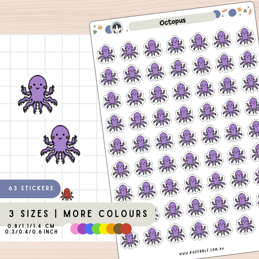Octopus Ocean Planner Stickers