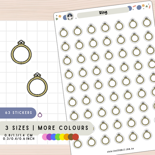 Diamond Ring Planner Stickers